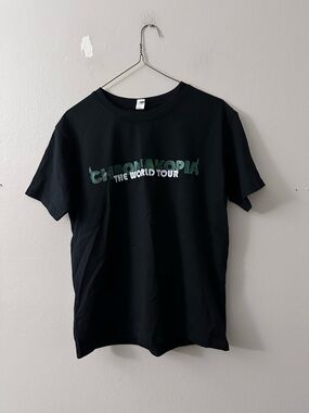 Black 'Chromokopia The World Tour' Graphic Tee Tyler the creator faux